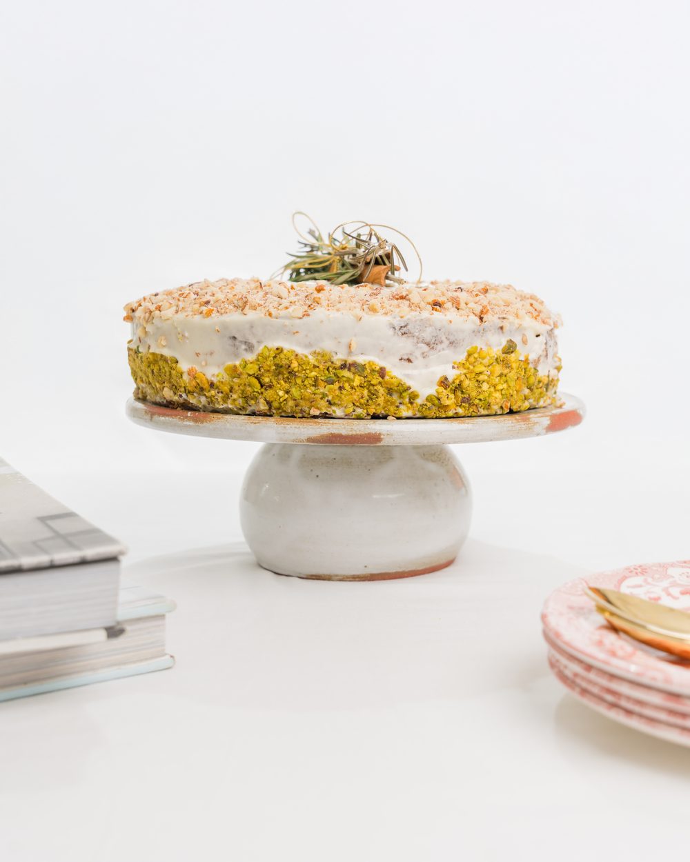 Ginger Carrot Cake con pistacho