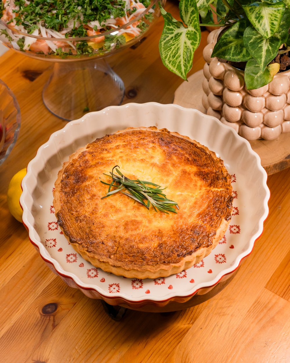 Tarta de cebolla caramelizada y Gruyère